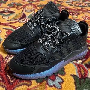 Adidas Nite Jogger Iridescent sz 10 black
